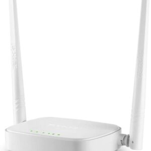 Tenda N301 N300 Wireless Wi-Fi Router, Easy Setup, Up to 300Mbps, White