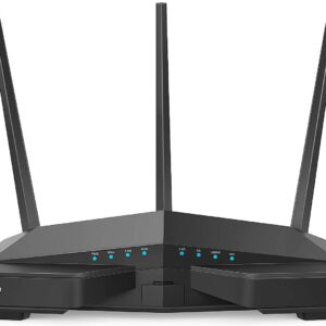 Tenda AC18 Wireless-AC1900 Dual Band Gigabit Router,1300Mbps at 5GHz, 600Mbps at 2.4GHz,4 High Speed LAN Ports, USB 3.0 Port, Guest Network (AC18), Black