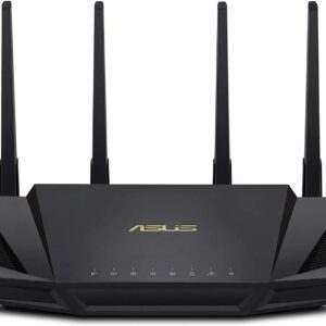 ASUS WiFi 6 Router (RT-AX3000) - Dual Band Gigabit Wireless Internet Router, Gaming & Streaming, AiMesh Compatible, Included Lifetime Internet Security, Parental Control, MU-MIMO, OFDMA
