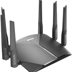 D-Link WiFi Router AC3000 EasyMesh Smart Internet Network Compatible with Alexa & Google Assistant, MU-MIMO Tri Band Gigabit Gaming Mesh (DIR-3040-US)