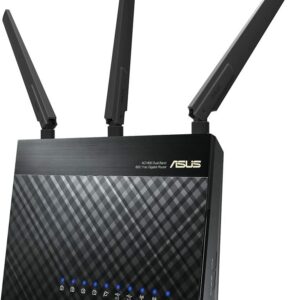 ASUS WiFi Router (RT-AC1900P) - Dual Band Gigabit Wireless Internet Router, 5 GB Ports, Gaming & Streaming, AiMesh Compatible, Free Lifetime Internet Security, Parental Control