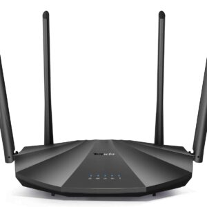 Tenda AC2100 Smart WiFi Router AC19 - Dual Band Gigabit Wireless (up to 2033 Mbps) Internet Router for Home | 4 LAN Ports+1 USB Port | 4X4 MU-MIMO Technology | Parental Control Compatible with Alexa