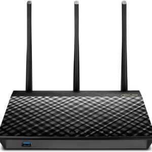 ASUS AC1750 WiFi Router (RT-AC66U B1) - Dual Band Gigabit Wireless Internet Router, ASUSWRT, Gaming & Streaming, AiMesh Compatible, Included Lifetime Internet Security, Adaptive QoS, Parental Control