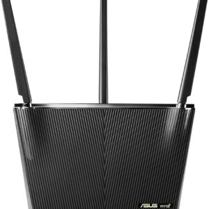 ASUS WiFi 6 Router (RT-AX68U) - Dual Band Gigabit Wireless Router, 3x3 Support, Gaming & Streaming, AiMesh Compatible, Included Lifetime Internet Security, Parental Control, MU-MIMO, OFDMA