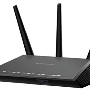 NETGEAR Nighthawk R7350 AC2400 Router: Fast Beamforming Wi-Fi for Gaming, 4K UHD Streaming. 2400Mbps, 2500 Sq Ft, QoS, Dual Core, 2.4 + 5GHz, 5 x GIGABIT + USB 3.0 Port, Smart WiFi Router R7350-NAS