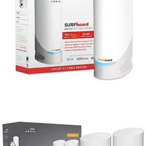 ARRIS Surfboard DOCSIS 3.1 Modem and AX6600 WiFi 6 Mesh Router System Bundle