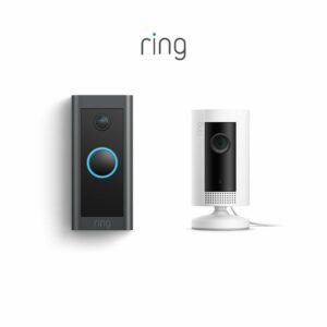 Ring Video Doorbell Wired bundle with Ring Indoor Cam (White)