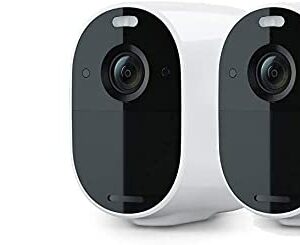 Arlo Essential Spotlight Camera | Wire-Free, 1080p Video (White) with Arlo Video Doorbell | HD Video Quality, 2-Way Audio, Package Detection | Motion Detection and Alerts | Built-in Siren