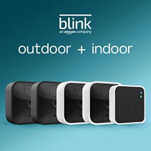 Blink Outdoor and Indoor – wireless, HD security cameras with two-year battery life and motion detection – 4 camera kit
