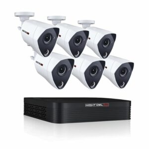 Night Owl 8 Channel 3MP Extreme HD Video Security DVR with 1 TB HDD and 6 x 3MP Wired Infrared Cameras