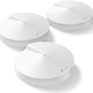 TP-Link Deco Mesh WiFi System(Deco M5) –Up to 5,500 sq. ft. Whole Home Coverage and 100+ Devices,WiFi Router/Extender Replacement, Anitivirus, 3-pack