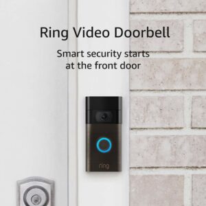 Ring Video Doorbell – 2020 release – 1080p HD video, improved motion detection, easy installation- Doorbell Only