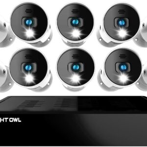 16 Channel 1080p Bluetooth DVR with 1TB Hard Drive and 14 Wired 1080p Spotlight Cameras with Audio Alerts and Sirens