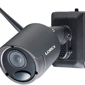 Lorex LWB6850 1080p Wire-Free Accessory Camera with 3-Cell Power Pack for LHB926, LHB927, LHWF1000 Series Recorders, Battery Powered, Audio Security Systems, 65ft NV, Black Metal (Renewed)