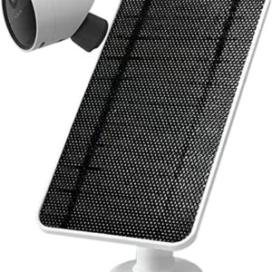 JJMASEE Solar Panel Compatible with SimpliSafe Wireless Outdoor Security Camera,Weatherproof Continuous Power Supply for SimpliSafe Outdoor Camera,with 13 FT Cable and Adjustable Wall Mount (1 Pack)