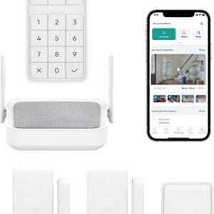 Wyze Home Security Core Kit: Hub, Keypad, Motion Sensor, Entry Sensors (x2); Compatible w/ Wyze Cam, Leak & Climate Sensors; 3 Mo. of 24/7 Professional Monitoring Service Incl., Subscription Required