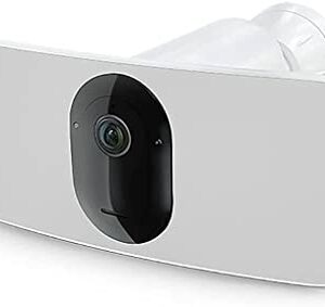 Arlo Pro 3 Floodlight Camera - Wireless Security, 2K Video & HDR, Color Night Vision, 2 Way Audio, Wire-Free, Direct to WiFi No Hub Needed, 160° View, Works with Alexa, White - FB1001