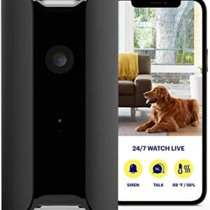 CANARY (CAN100USBK) All-in-One Indoor 1080p HD Security Camera with Built-in Siren and Climate Monitor, Motion / Person / Air Quality Alerts, Works with Alexa, Insurance Discount Eligible - Black, single