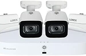 Lorex 4K Ultra HD 2TB Fusion 8-Channel Security Camera System with Four 4K Indoor/Outdoor Bullet Cameras