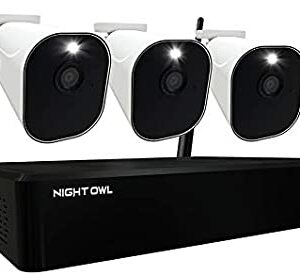 Night Owl 1080p Wire Free Smart Security System with 3 Battery Powered 1080p HD Wi-Fi IP Indoor/Outdoor Cameras with Night Vision, and 1TB Hard Drive (Expandable up to a Total of 10 Wi-Fi Devices)