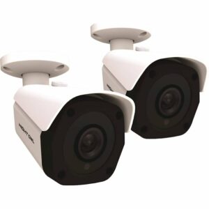 Night Owl - Indoor/Outdoor 4K Wired Network Surveillance Cameras (2-Pack) - Black/White