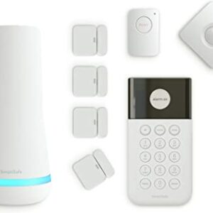 SimpliSafe 8 Piece Wireless Home Security System - Optional 24/7 Professional Monitoring - No Contract - Compatible with Alexa and Google Assistant , White