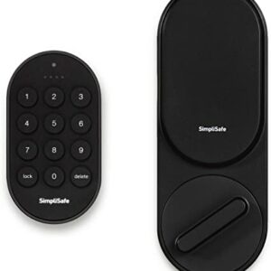 SimpliSafe Smartlock (Black) - Compatible with SimpliSafe Home Security System - Latest Gen