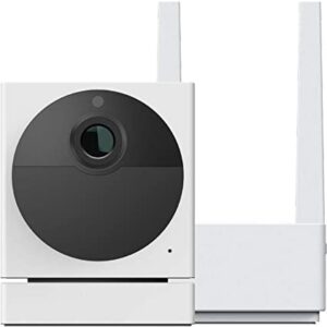Wyze Cam Outdoor Starter Bundle (Includes Base Station and 1 Camera), 1080p HD Indoor/Outdoor Wire-Free Smart Home Camera with Night Vision and 2-Way Audio with Wyze Cam Plus 3 Month Subscription
