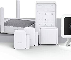 Wyze Home Security System Sense v2 Core Kit with Hub, Keypad, Motion, Entry Sensors (2) with Wyze Cam v3 Indoor/Outdoor Camera, 6 Month Subscription Included