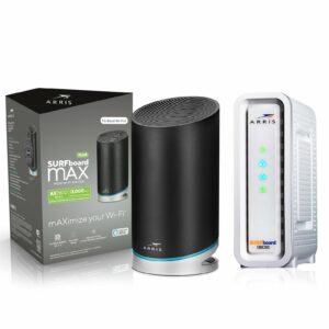 SURFboard mAX™ Plus Mesh Wi-Fi® 6 router & SB8200 Cable Modem DOCSIS 3.1 SURFboard mAX™ Plus Mesh Wi-Fi® 6 router & SB8200 Cable Modem DOCSIS 3.1