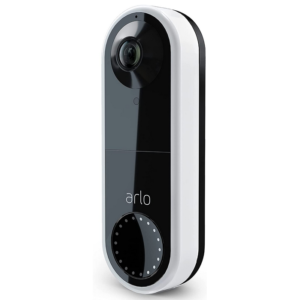 Arlo Essential Wired Video Doorbell - HD Video, 180° View, Night Vision, 2 Way Audio, Direct to Wi-Fi No Hub Needed, Easy Installation (existing doorbell wiring required), White - AVD1001